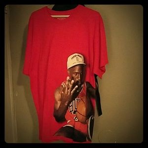 XL Air Jordan 3Peat Championship Red Tee